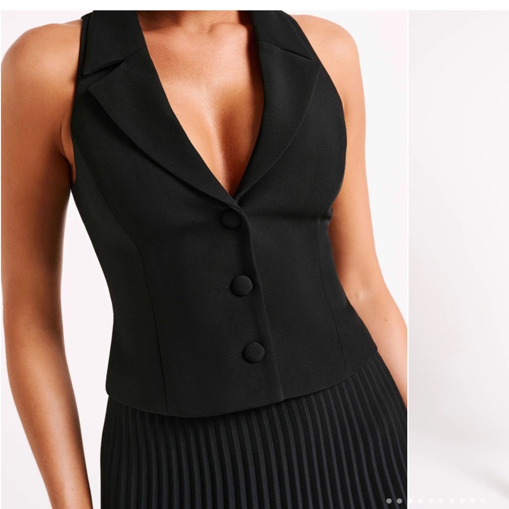 Meshki black Mura suiting vest